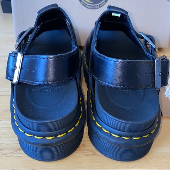 AUTH NIB DR. MARTENS ABEL BLACK PLATFORM SANDAL - Picture 7 of 14